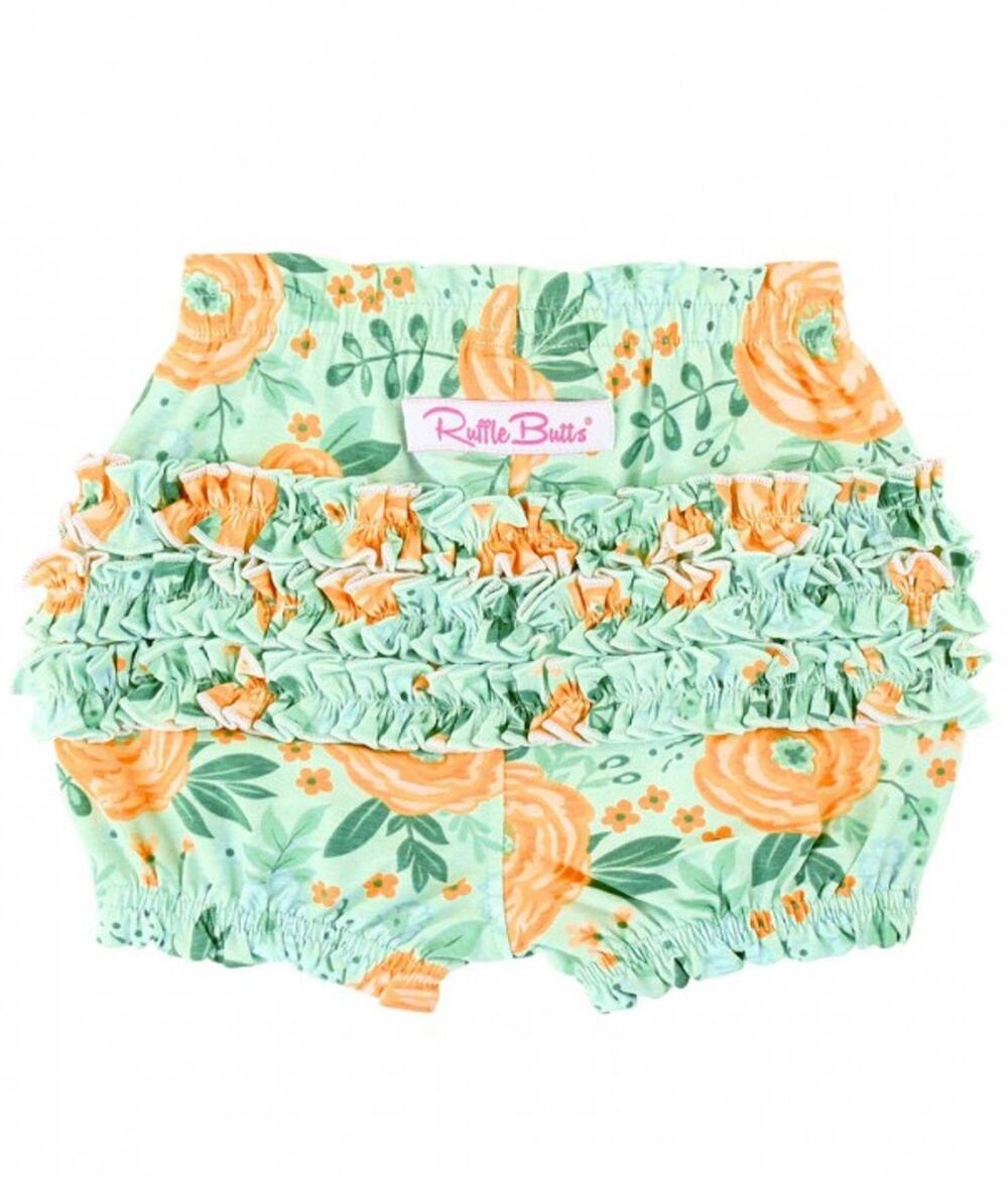 RuffleButts Cottage Flowers Bubble Shorts NWT Size 2T